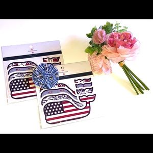 Vineyard Vines Stickers Vineyard Vines Dog Bow Patriotic Whale USA Stickers